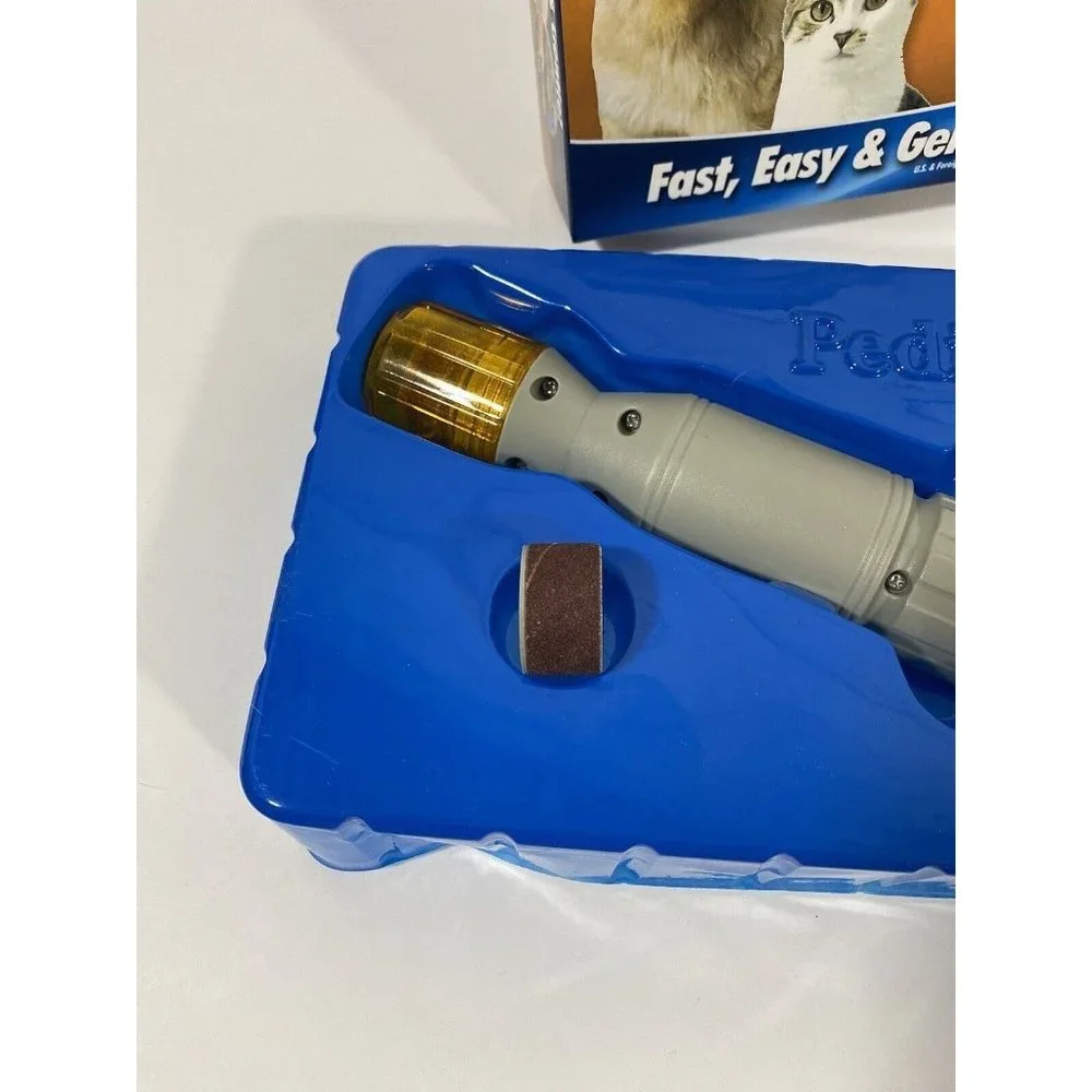 Pedi Paws Pet Nail Trimmer Grooming Tool Dogs Cats Pet PediPaws Battery Grinder
